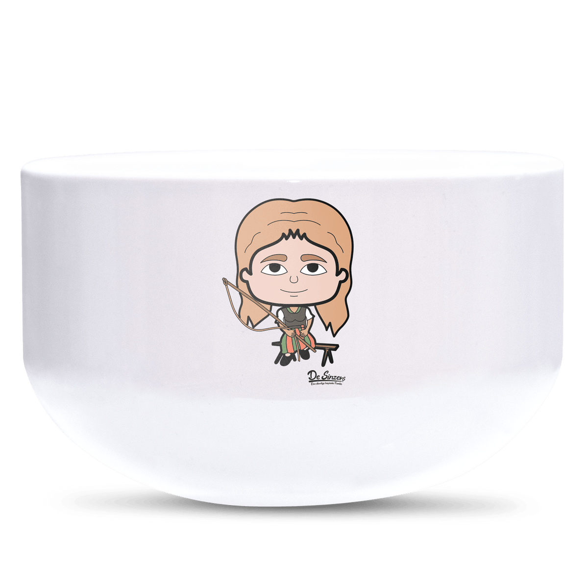 Die Sinzerin Goaßlschnoizer Keramik Mueslischale Weiss 600ml Staffelberg Front