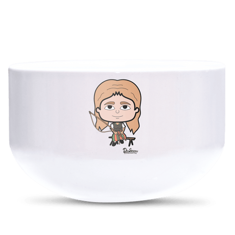 Die Sinzerin Goaßlschnoizer Keramik Mueslischale Weiss 600ml Staffelberg Front