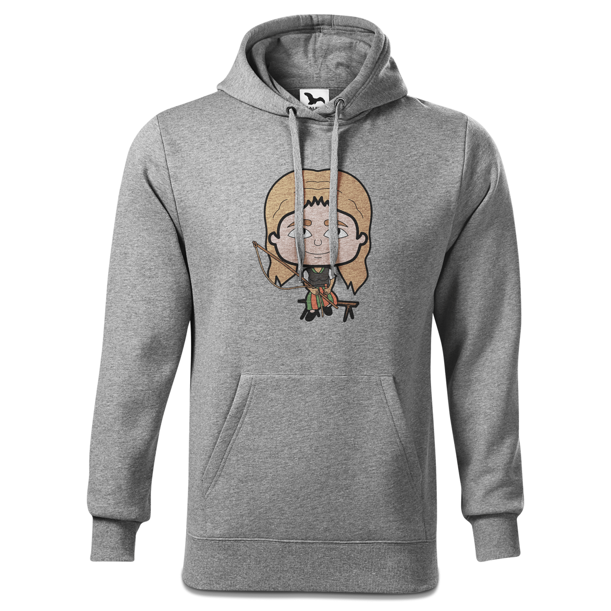 Die Sinzerin Goasslschnoizer Sweatshirt Hoody Herren Grau Meliert Pulvermuehle Front