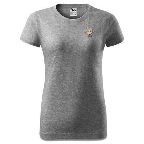Die Sinzerin Goasslschnoizer T Shirt Damen Grau Meliert Eichbichl Front