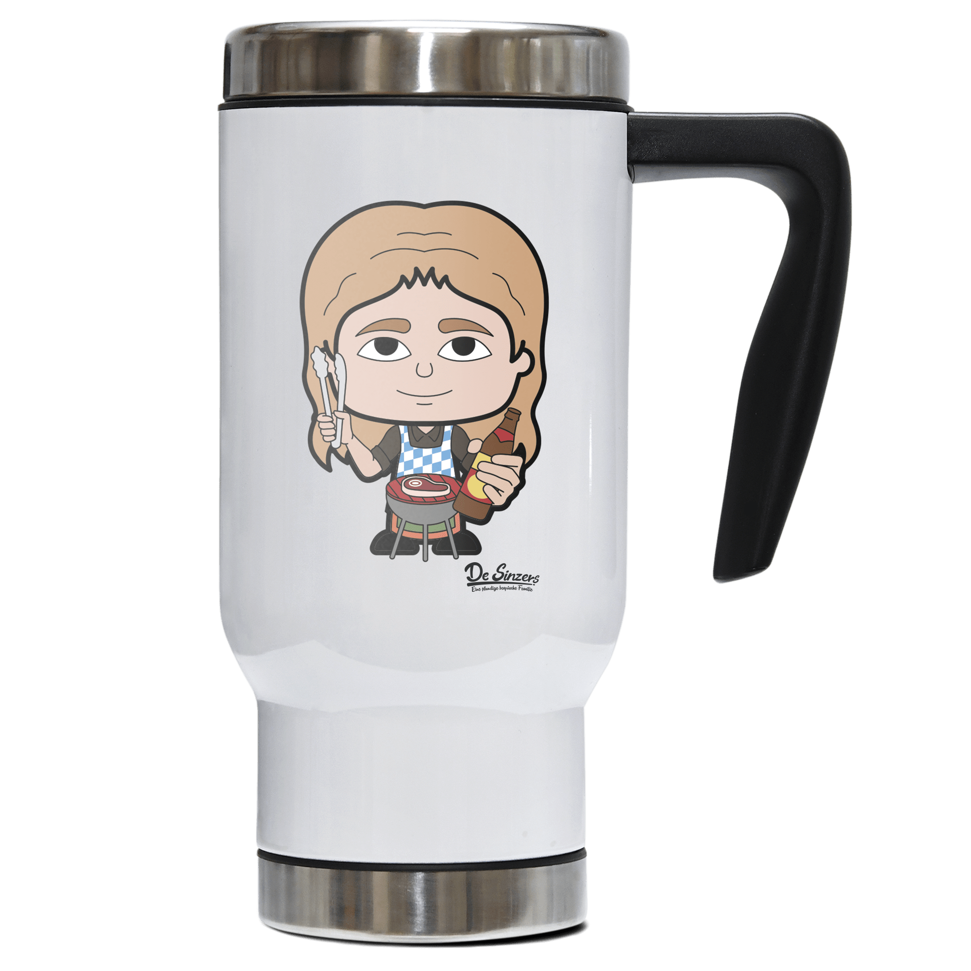 Die Sinzerin Griller Edelstahl Thermobecher To Go 500ml Weiss Kindlwand Front