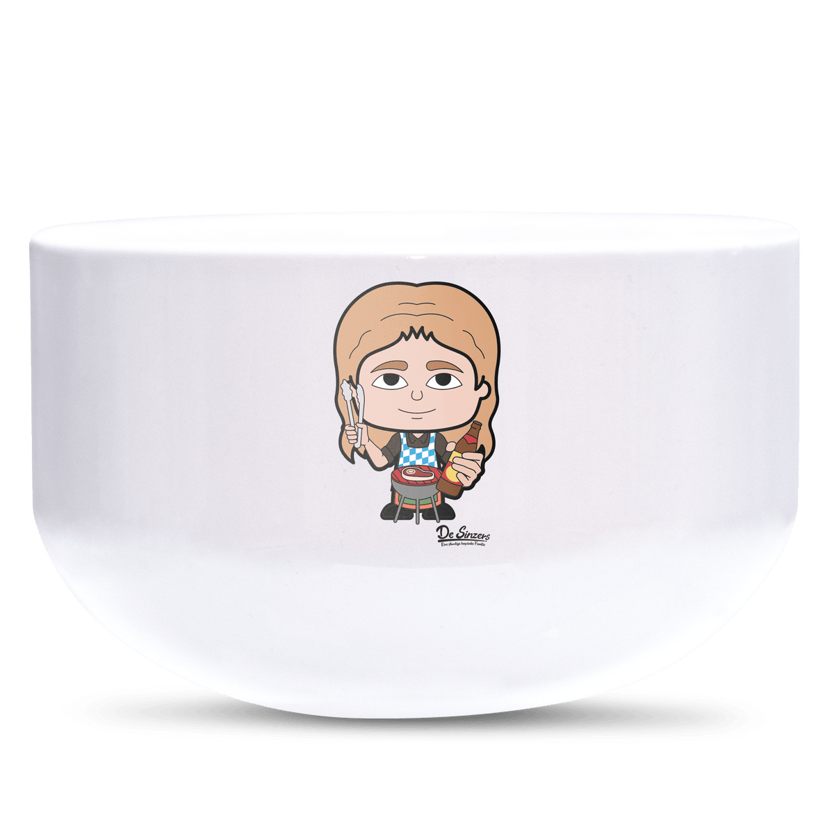 Die Sinzerin Griller Keramik Mueslischale Weiss 600ml Staffelberg Front