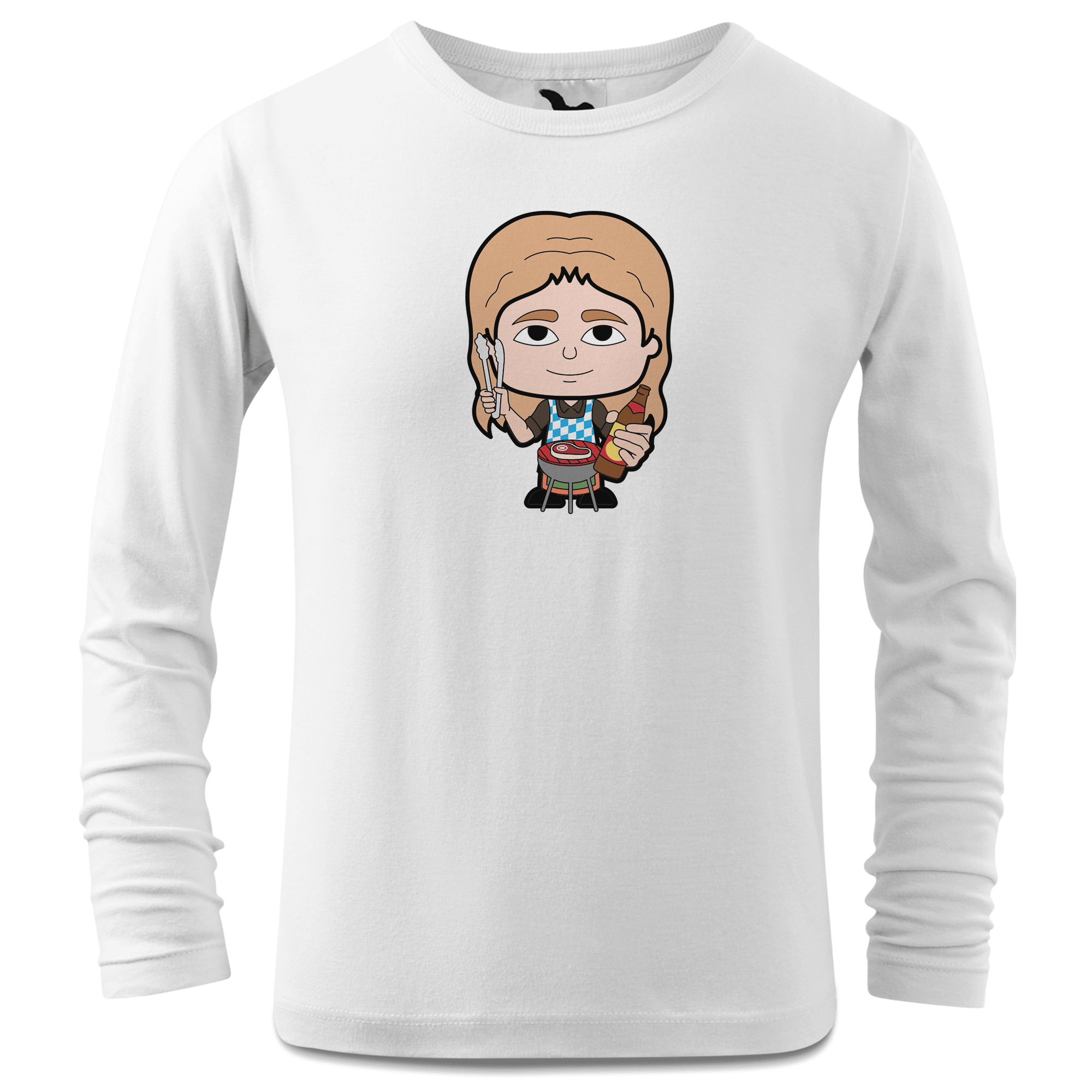 Die Sinzerin Griller Longsleeve Kinder Weiss Westerndorf Front