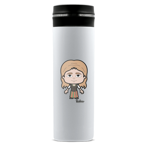 Die Sinzerin Grundfiguren Edelstahl Thermoflasche 450ml Weiss Geigelstein Front