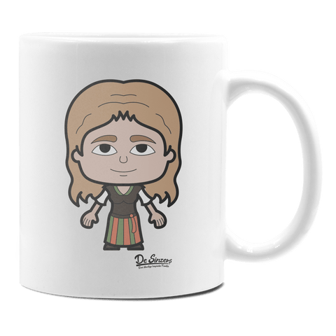 Die Sinzerin Grundfiguren Keramik Kaffeetasse 330ml Weiss Rampoldplatte Front