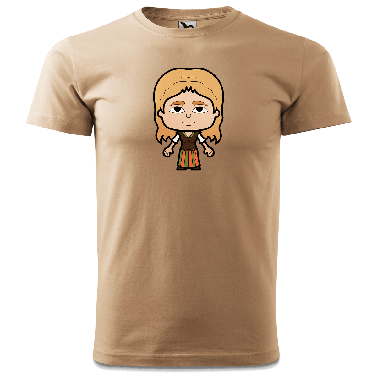 Die Sinzerin Grundfiguren T Shirt Herren Sand Hofmuehle Front