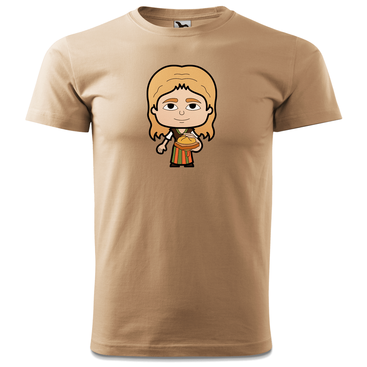 Die Sinzerin Leberkassemmel T Shirt Herren Sand Hofmuehle Front