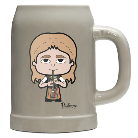 Die Sinzerin Musikinstrumente Bierkrug 500ml Grau Watzmann Front