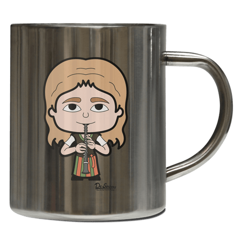 Die Sinzerin Musikinstrumente Edelstahl Kaffeetasse 400ml Grosser Arber Front