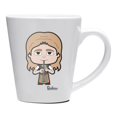 Die Sinzerin Musikinstrumente Keramik Kaffeetasse 200ml Weiss Herzogstand Front