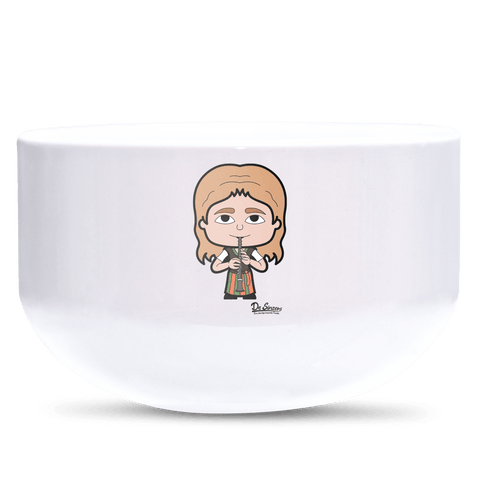 Die Sinzerin Musikinstrumente Keramik Mueslischale Weiss 600ml Staffelberg Front