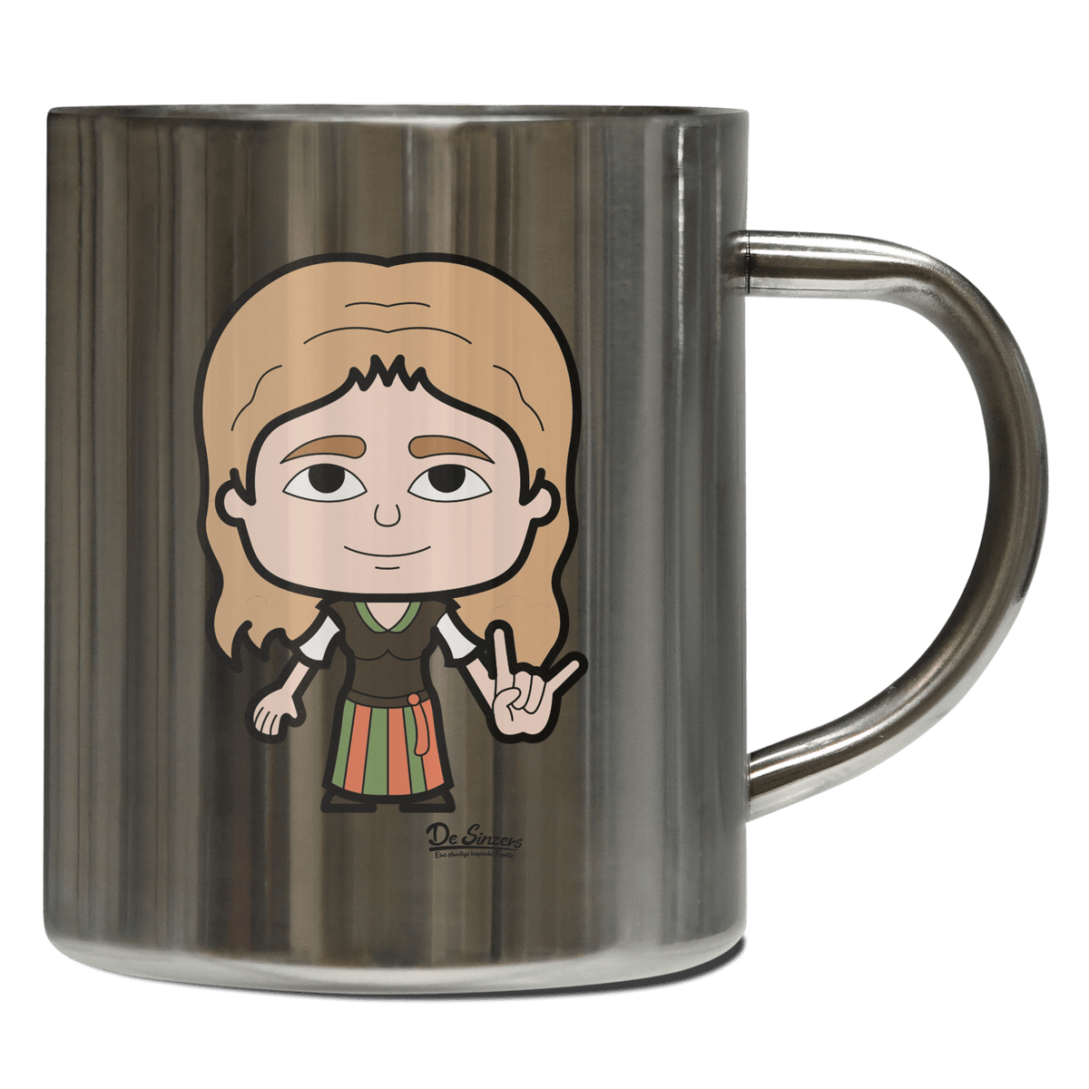 Die Sinzerin Rocking Fingers Edelstahl Kaffeetasse 400ml Grosser Arber Front