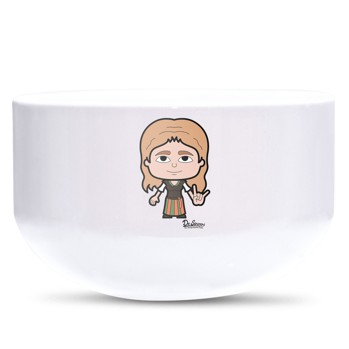 Die Sinzerin Rocking Fingers Keramik Mueslischale Weiss 600ml Staffelberg Front