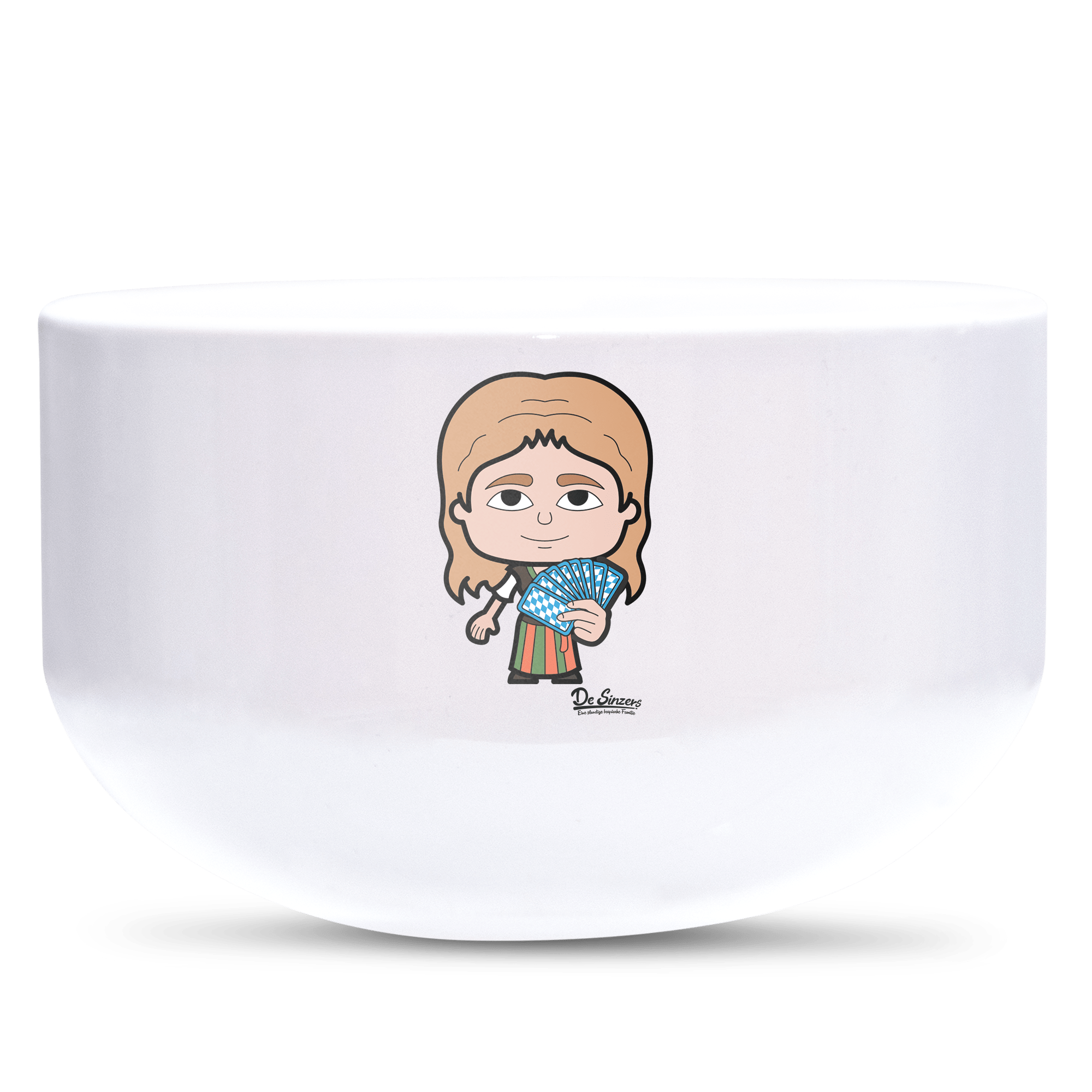 Die Sinzerin Schafkopfen Keramik Mueslischale Weiss 600ml Staffelberg Front