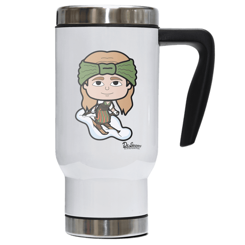 Die Sinzerin Skifahrer Edelstahl Thermobecher To Go 500ml Weiss Kindlwand Front