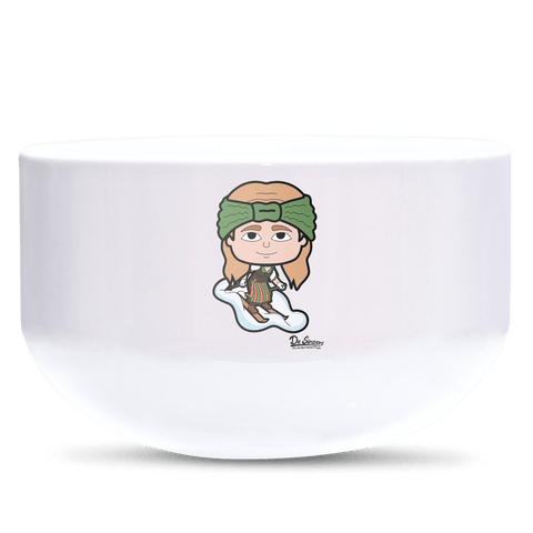 Die Sinzerin Skifahrer Keramik Mueslischale Weiss 600ml Staffelberg Front