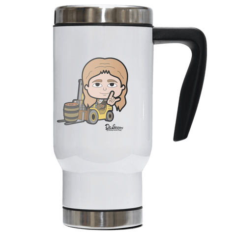 Die Sinzerin Staplerfahrer Edelstahl Thermobecher To Go 500ml Weiss Kindlwand Front
