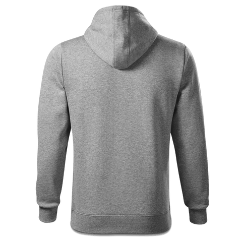 Die Sinzerin Staplerfahrer Sweatshirt Hoody Herren Grau Meliert Pulvermuehle Back
