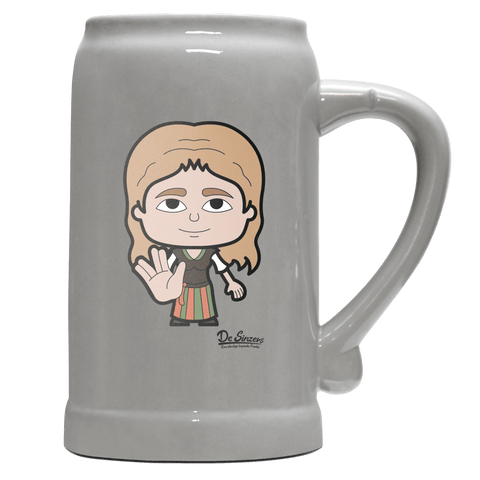 Die Sinzerin Star Trek Fingers Bierkrug 1000ml Grau Zugspitze Front