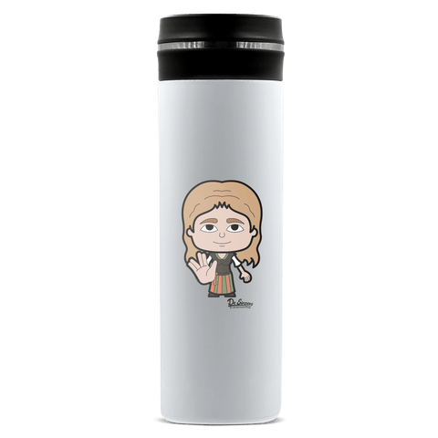 Die Sinzerin Star Trek Fingers Edelstahl Thermoflasche 450ml Weiss Geigelstein Front