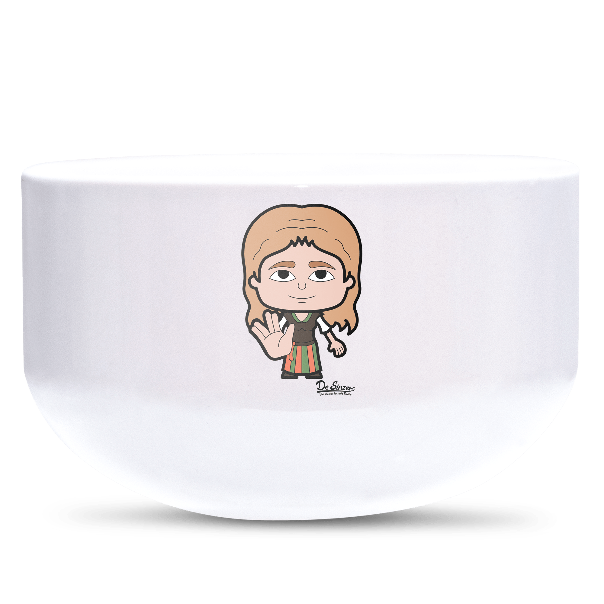 Die Sinzerin Star Trek Fingers Keramik Mueslischale Weiss 600ml Staffelberg Front