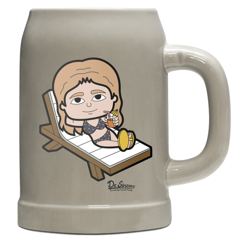 Die Sinzerin Summer Edition Bierkrug 500ml Grau Watzmann Front