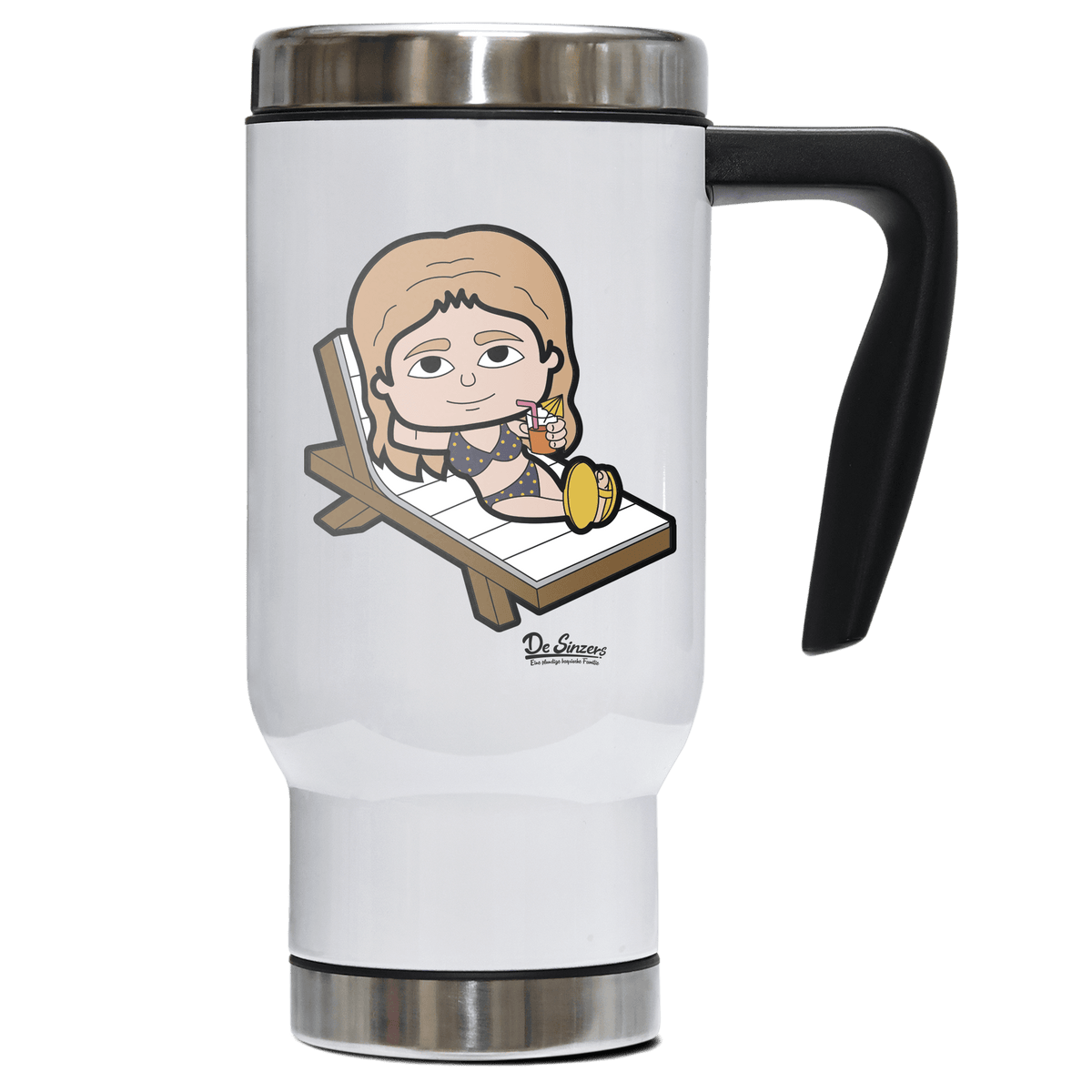 Die Sinzerin Summer Edition Edelstahl Thermobecher To Go 500ml Weiss Kindlwand Front