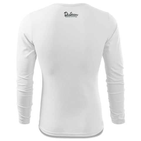 Die Sinzerin Summer Edition Longsleeve Fitted Herren Weiss Hoehensteig Back