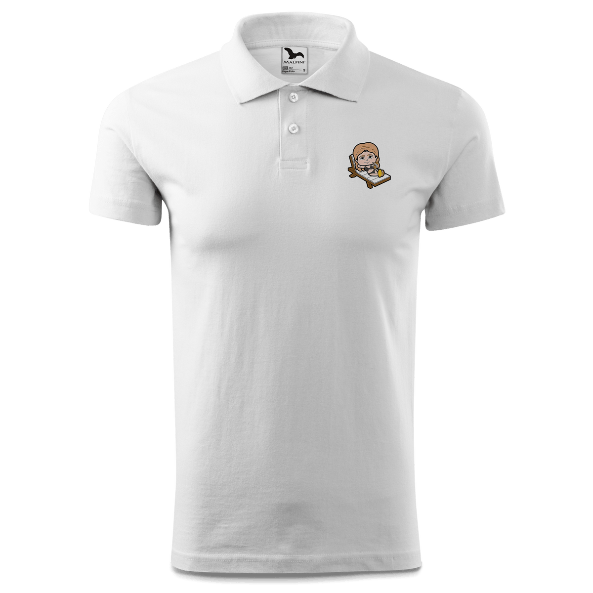 Die Sinzerin Summer Edition Polo Shirt Herren Weiss Murnau Front