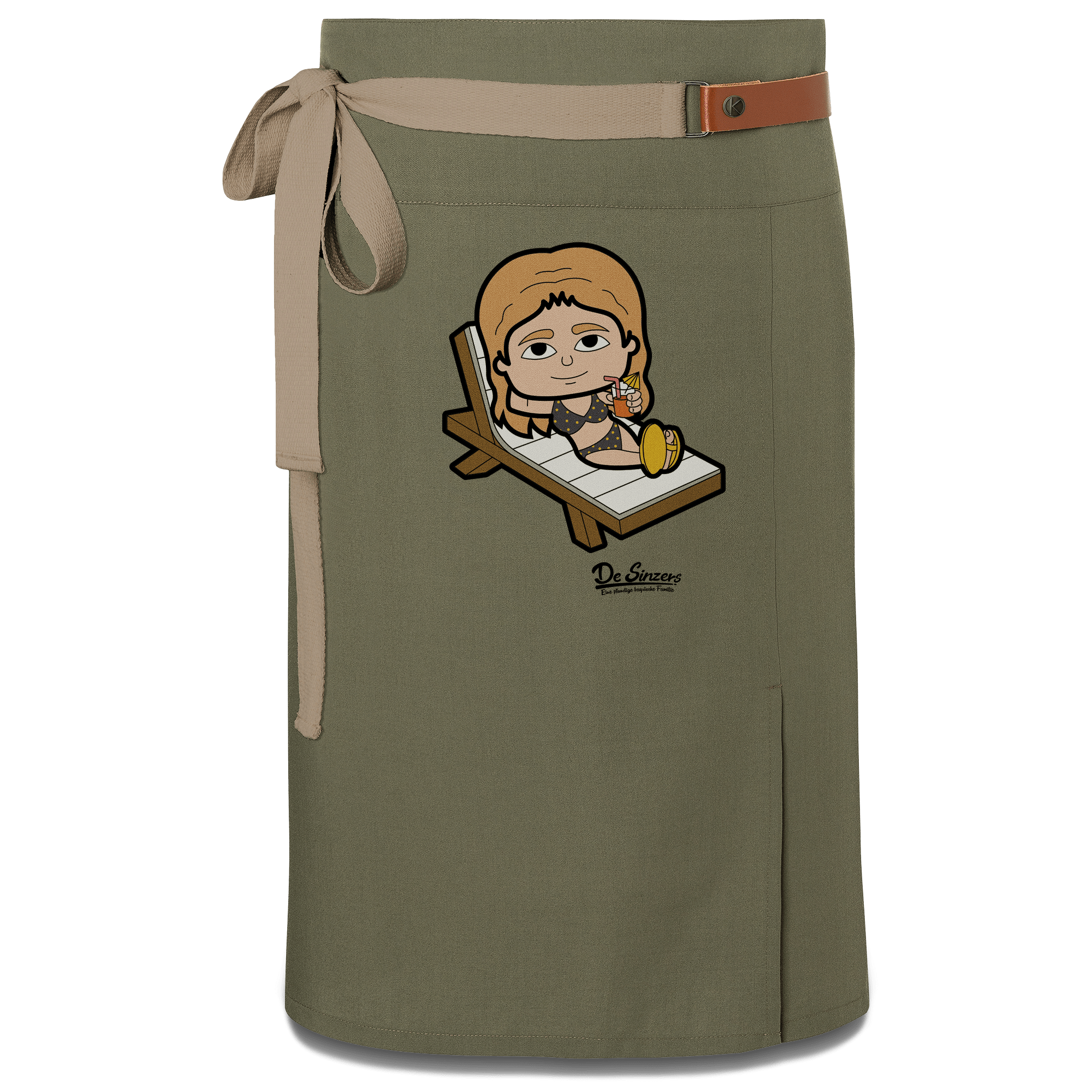 Die Sinzerin Summer Edition Schuerze Vorbinder Gruen Langhausen Front