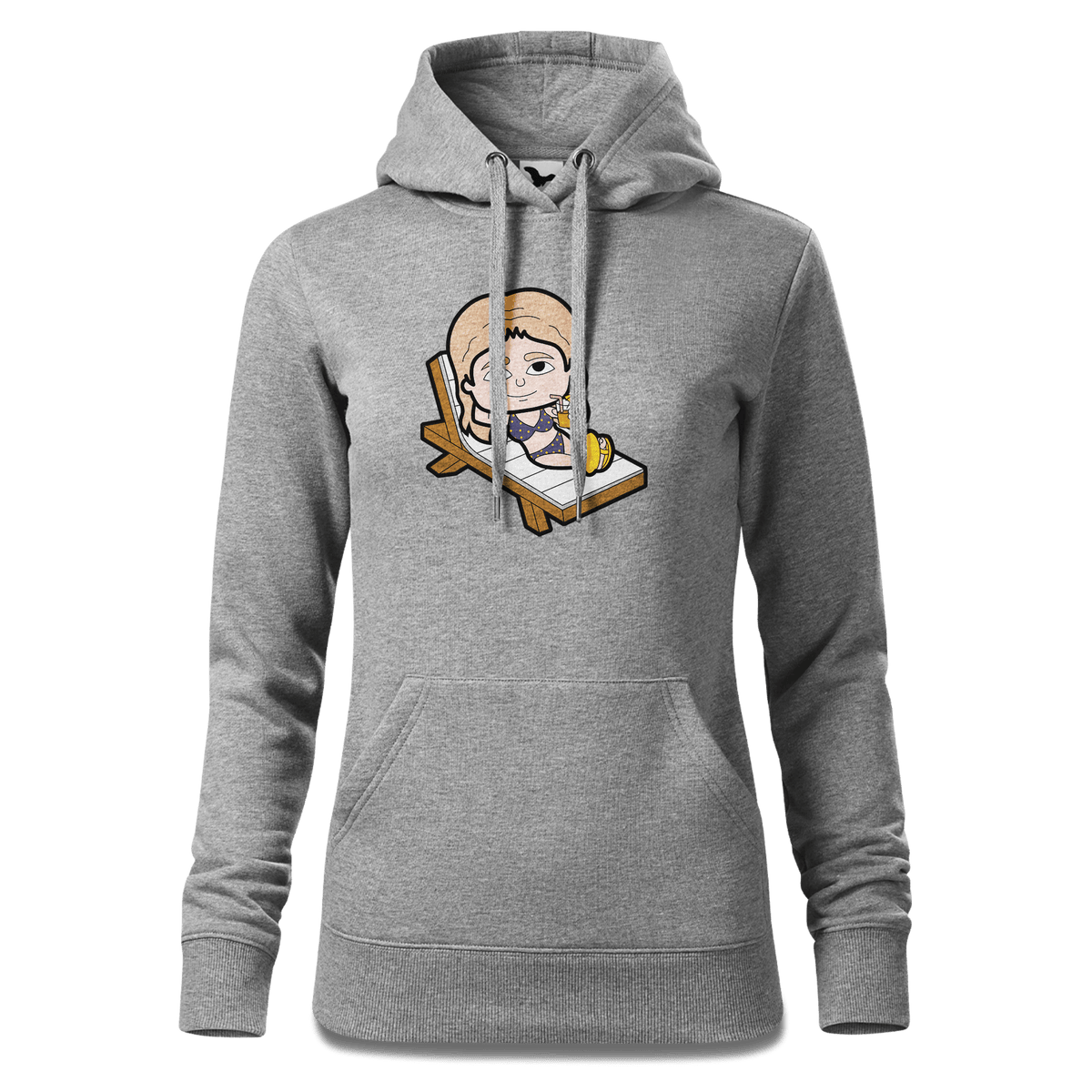 Die Sinzerin Summer Edition Sweatshirt Hoody Damen Grau Meliert Kieling Front