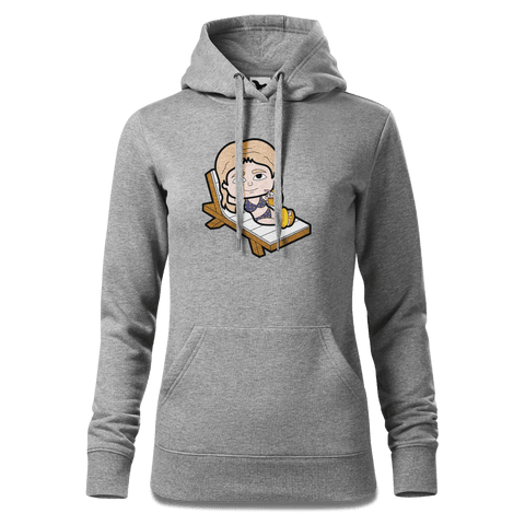 Die Sinzerin Summer Edition Sweatshirt Hoody Damen Grau Meliert Kieling Front