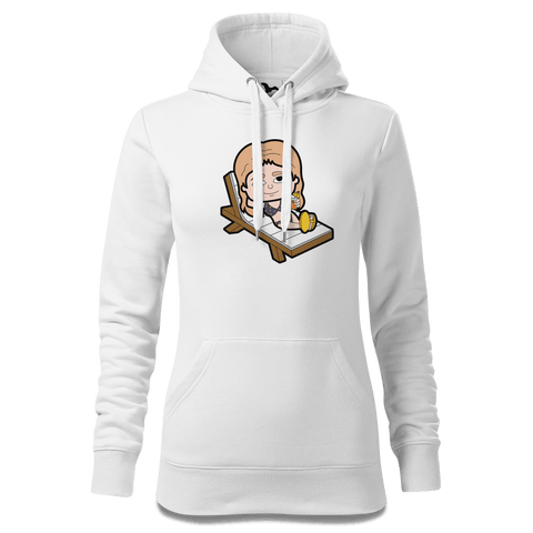 Die Sinzerin Summer Edition Sweatshirt Hoody Damen Weiss Eckenholz Front