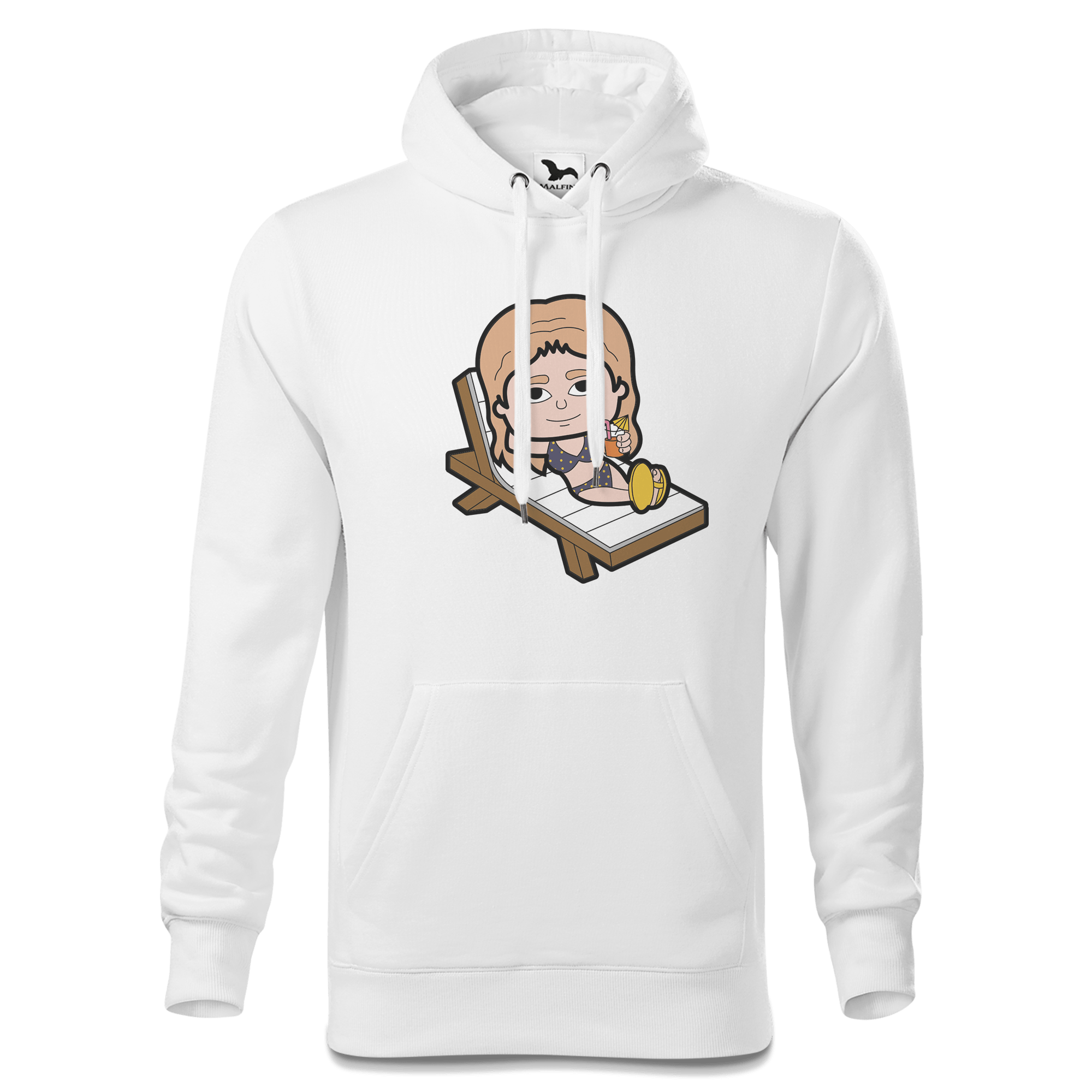 Die Sinzerin Summer Edition Sweatshirt Hoody Herren Weiss Reikering Front