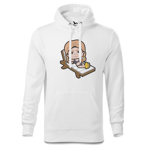 Die Sinzerin Summer Edition Sweatshirt Hoody Herren Weiss Reikering Front