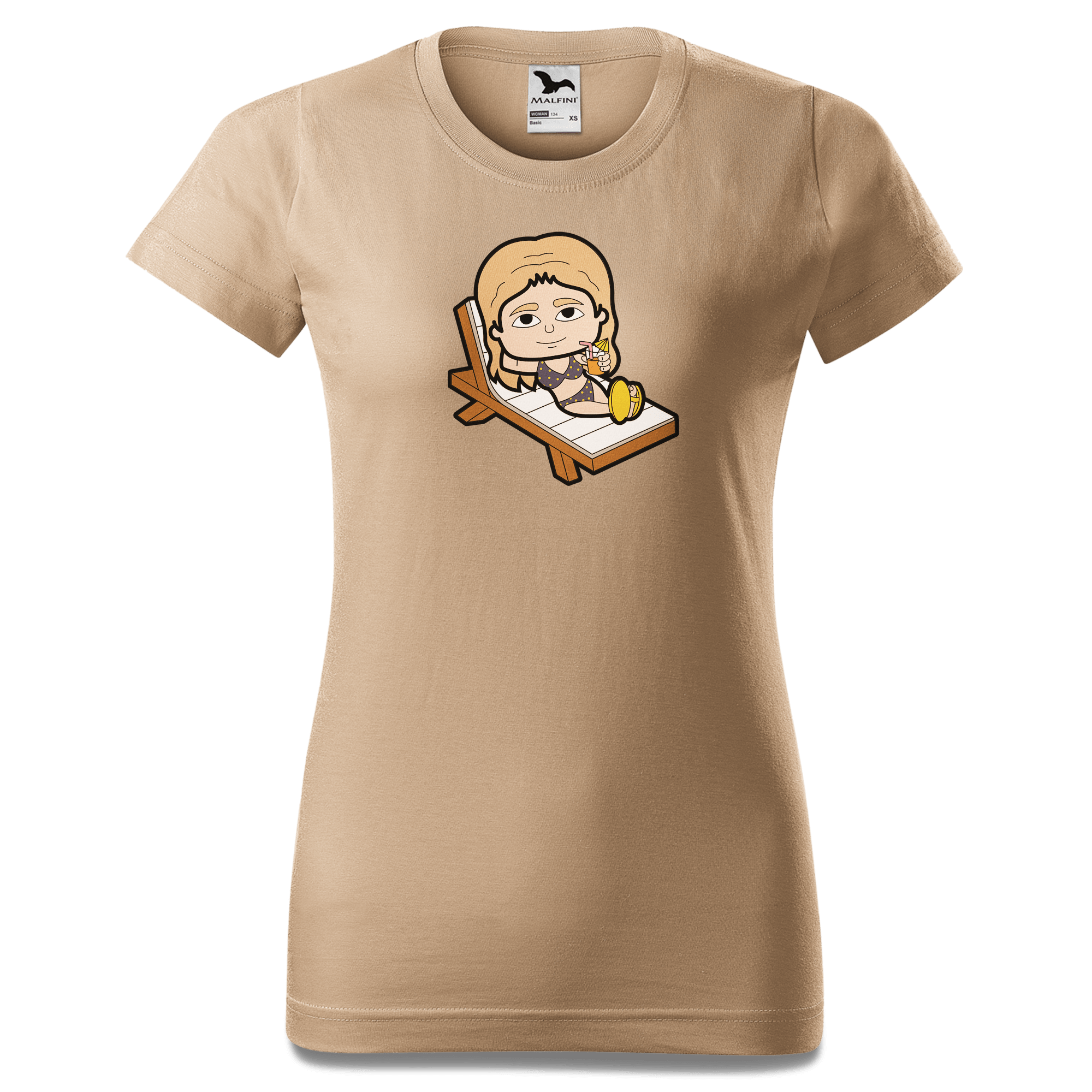 Die Sinzerin Summer Edition T Shirt Damen Sand Entleiten Front