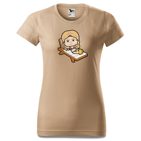 Die Sinzerin Summer Edition T Shirt Damen Sand Entleiten Front