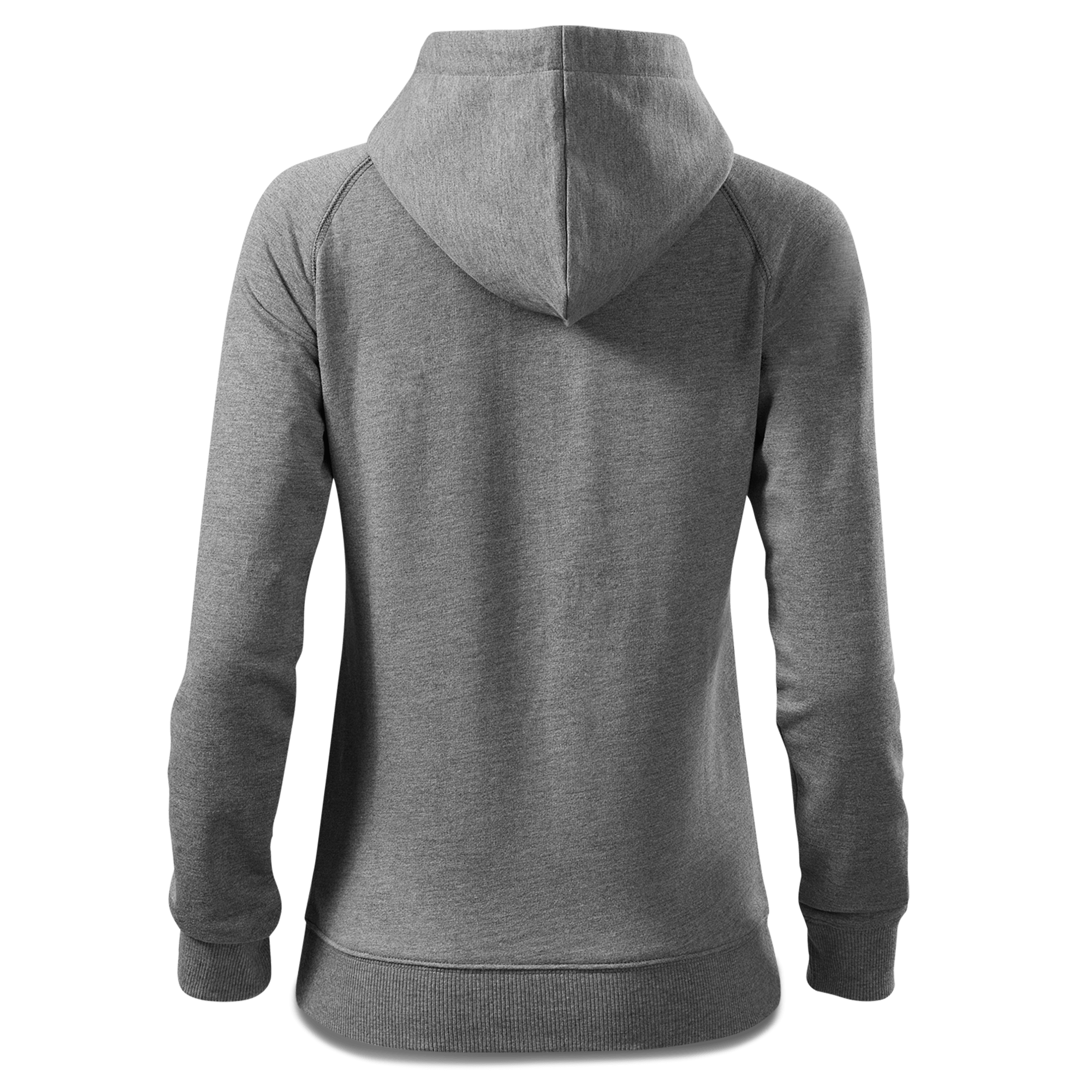 Die Sinzerin Trachtenverein Sweatshirt Zip Hoody Damen Grau Meliert Kreut Back