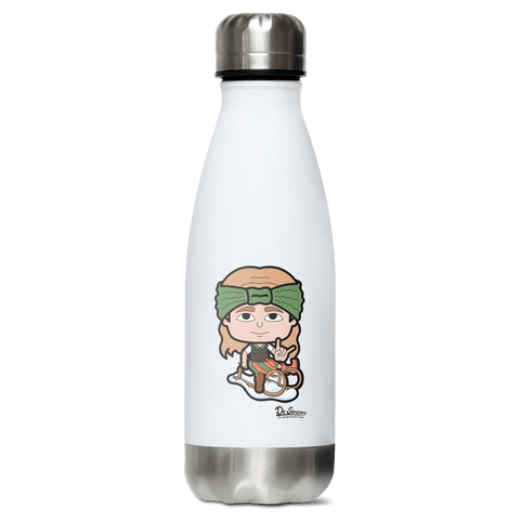 Die Sinzerin Winter Edition Edelstahl Thermoflasche 350ml Weiss Silber Kreuzspitze Front