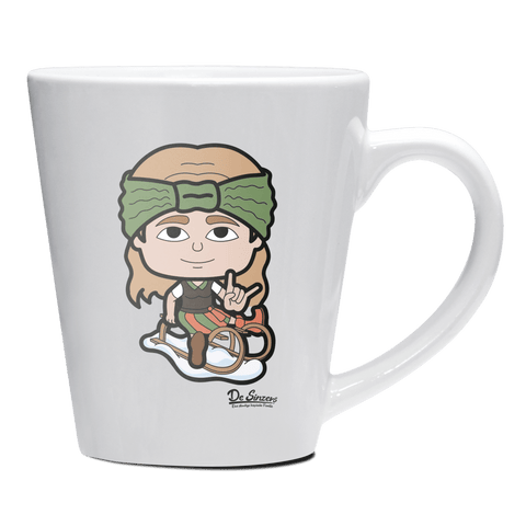 Die Sinzerin Winter Edition Keramik Kaffeetasse 200ml Weiss Herzogstand Front