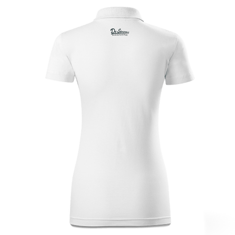 Die Sinzerin Winter Edition Polo Shirt Damen Weiss Simser Weg Back