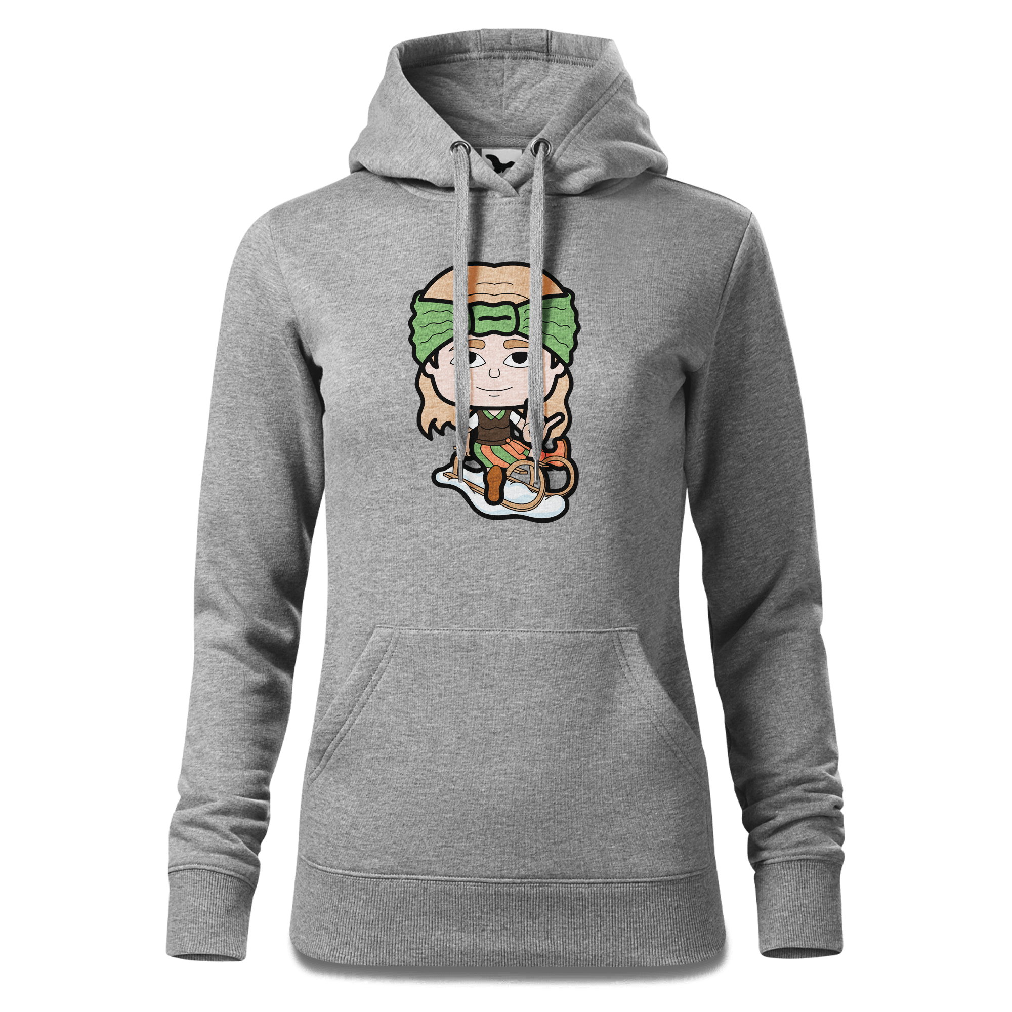 Die Sinzerin Winter Edition Sweatshirt Hoody Damen Grau Meliert Kieling Front
