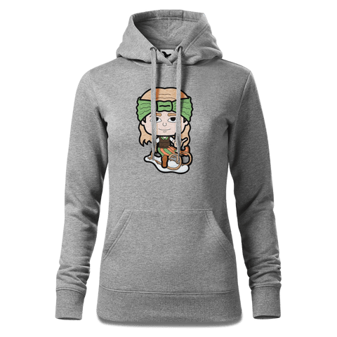 Die Sinzerin Winter Edition Sweatshirt Hoody Damen Grau Meliert Kieling Front