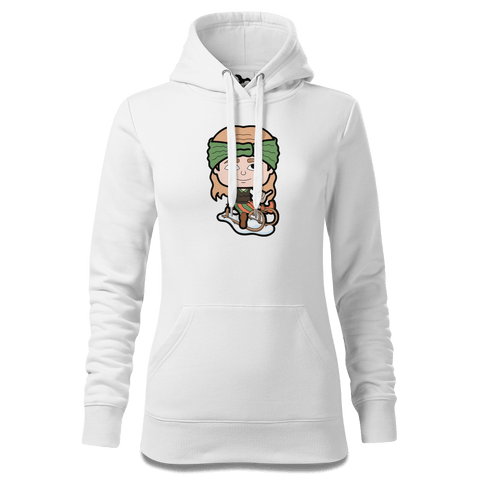 Die Sinzerin Winter Edition Sweatshirt Hoody Damen Weiss Eckenholz Front